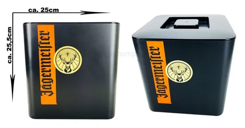 Jägermeister Outdoor-Flaschenkühler – Eiskühler in Schwarz, ca. 25x25,5cm - Der Jägermeister Flaschenkühler hält deine Getränke perfekt temperiert – ideal für Partys und Events. Mit modernem Design und robustem Material ist er ein stilvolles Must-have für jede Feier.