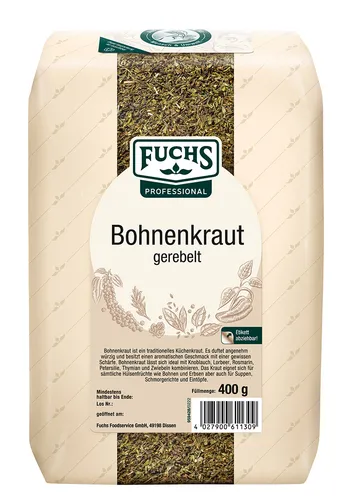 Fuchs Prof Bohnenkraut gerebelt 0.4kg 4027900611309