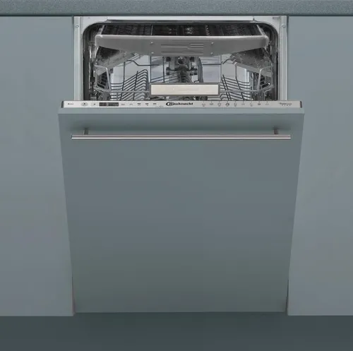 Bauknecht BSIO 3O35 PFE X Geschirrspüler 45 cm - Vollintegrierter Geschirrspüler mit PowerClean für perfekte Reinigung von Töpfen und Pfannen, Hygiene+ Programm und FlexiLoad für flexible Beladung. Ideal für kleine Küchen.