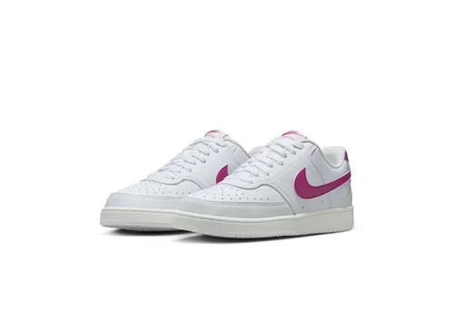Nike Damen Court Vision Low Next Nature - Cactus Flower, 38.5 EU - Damen-Sneaker mit hervorragendem Tragekomfort und robuster Gummi-Cupsohle für optimale Traktion. Retro-inspiriertes Design für stilvolle Looks, ideal für Alltag und Sport.