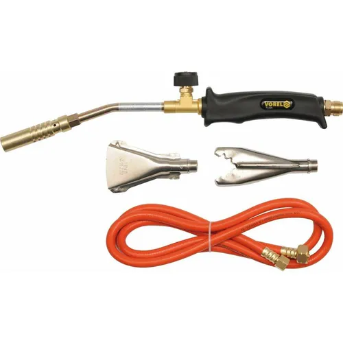 Toya Klempner-Lötset mit regulierbarem Brenner und 2 Aufsätzen