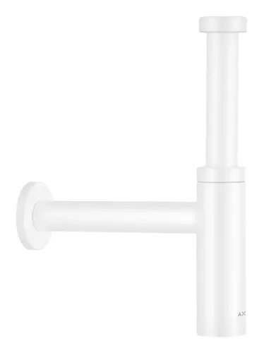 Axor Flowstar S Designsiphon - Mattweiß - 51305700 - Hochwertiger Designsiphon in elegantem Mattweiß, ideal für stilvolle Armaturen und perfekte Funktionalität.