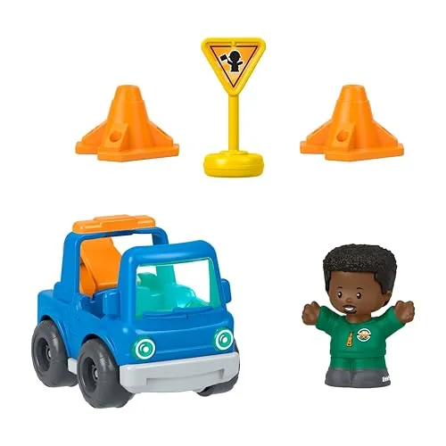 Fisher-Price Little People Abschlepp- und Fahrzeug-Set | 5 Teile, Rettungsspiel, für Kleinkinder und Vorschulkinder ab 1 Jahr, JMT87