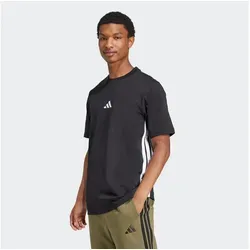 adidas 3 Stripes Single Jersey Tee - T-Shirt 3XL grau - Herren-Shirt im klassischen adidas-Look, aus 100% Baumwolle für angenehmen Tragekomfort - ideal für die Freizeit.