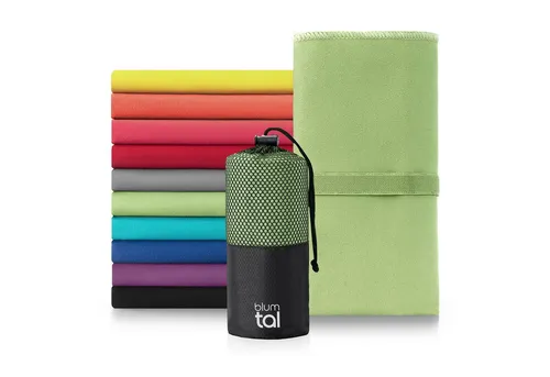 Blumtal Sporthandtuch Mikrofaser Handtuch - kompakte Mikrofaser Handtücher, Mikrofaser (inkl. Transporttasche, einzeln oder als Set verfügbar, 1-St), ultra leicht & schnelltrocknend, Reisehandtuch, Strandhandtuch