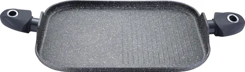 Bergner Grillplatte aus Aluminiumguss Marmor-Beschichtung BG-8523-MBG