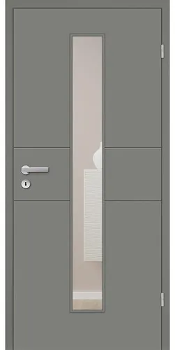 Mosel Türen Weiß RAL 9003 40 mm Zimmertür Elegance 04 - Hochwertige Zimmertür im modernen Landhausstil. Robuste Verarbeitung mit seidenmatter Spritzlackierung für pflegeleichte Oberflächen. Ideal für Wohnräume und Flure.