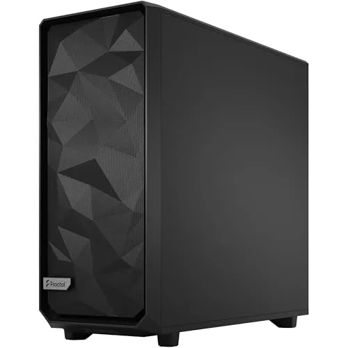 Fractal Design Meshify 2 XL TG Light, Flexibles ATX Full Tower Computer Gehäuse mit leicht getöntem Tempered Glass Seitenteil, schwarz, FD-C-MES2X-02