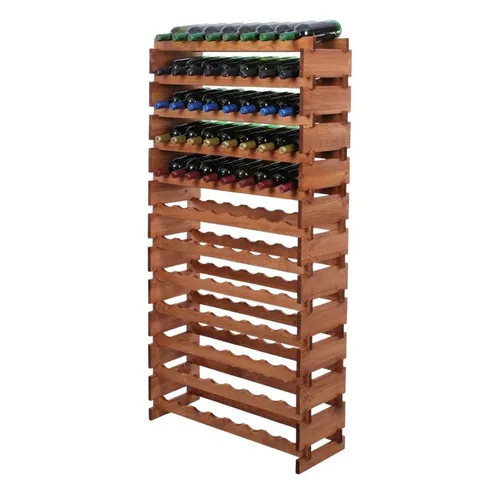 PROREGAL® Weinregal VINOTECA FLEX PRO 163x84x28cm für 96 Flaschen - Matratzen und mehr: Das VINOTECA FLEX PRO bietet Platz für 1-Liter-Weinflaschen und überzeugt durch abgerundete Kanten für mehr Sicherheit und elegantes Design. Ideal für Zuhause und Gastronomie.