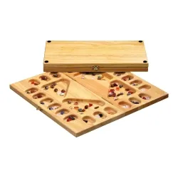 Philos 3128 - Kalaha für 2-4 Spieler - Gesellschaftsspiel mit strategischen Elementen, fördert Denkfähigkeit und ist ideal für Familien- und Spielabende.
