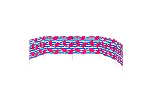 Ladeheid Windschutz Strand Sichtschutz 6m LAEX001 - Robuster Windschutz für den Strand. Ideal für Privatsphäre und Schutz vor Wind und Sand. Hergestellt aus strapazierfähigem Material mit stabilen Kieferstöcken. Perfekt für entspannte Tage am Meer!