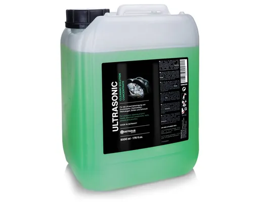 OCTOPUS Fluids Ultraschallreiniger Konzentrat 5L - Ultraschallreiniger für effektive Reinigung von Druckköpfen, Schmuck und Brillen. Made in Germany, speziell für Microzwischenräume entwickelt, sorgt für optimale Reinigungsergebnisse.