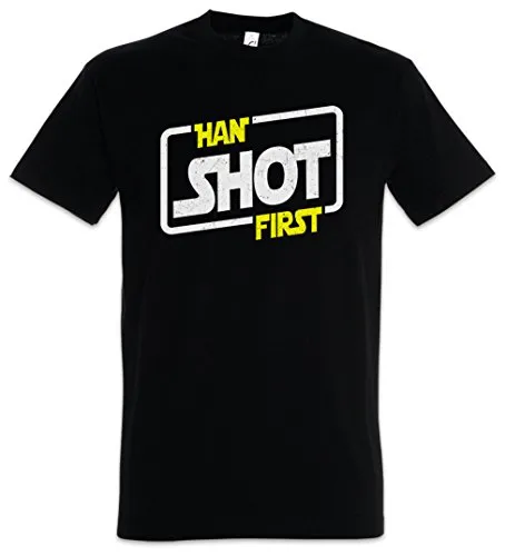 Urban Backwoods Han Shot First Herren T-Shirt Schwarz Größe XL