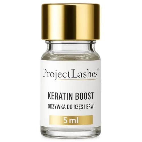 ProjectLashes Keratin Boost Serum für Wimpern und Brauen 5 ml | Keratinserum mit Malvenextrakt, Seide und Kollagen, 5 ml, für die Nachpflege