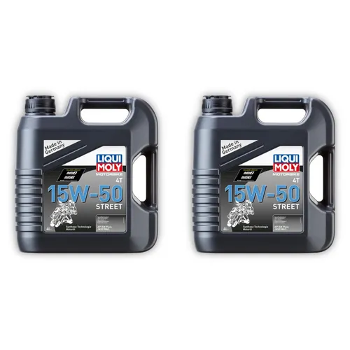 LIQUI MOLY 1689 Motoröl Motorbike 4T 15W-50 Street 2x 4L