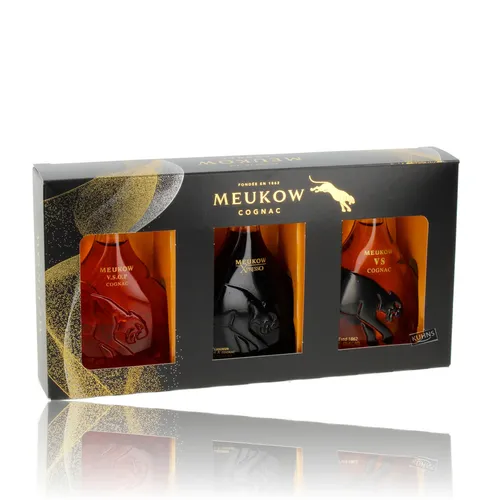 Meukow Moments Box Cognac 3x0,05l, alc. 20/40 Vol.-%