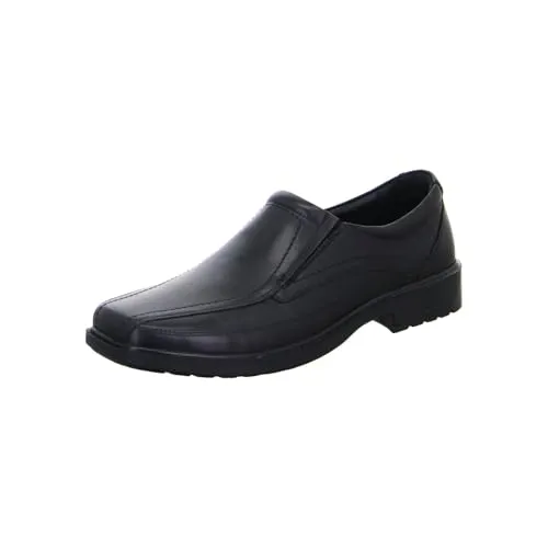 ARA Herren Largo Slipper - Eleganter Komfort in Schwarz, 40 EU - Slipper & Mokassins für Herren aus hochwertigem Leder, ideal für jeden Anlass mit flacher Sohle für besten Tragekomfort.