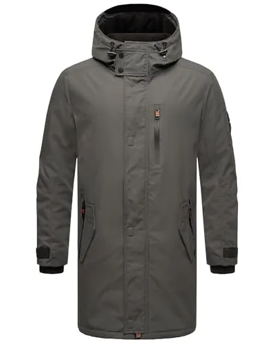STONE HARBOUR Herren Outdoorjacke Lanzoo Anthracite XXL - Funktionsjacke mit robustem, wasser- und windabweisendem Material und warmem Fleece-Innenfutter, ideal für milde Winter und Übergangszeiten.
