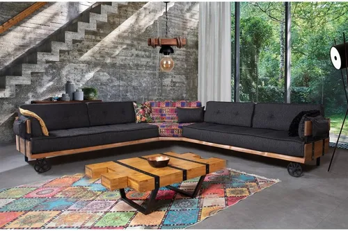 Moderner Massivholz Couchtisch für stilvolle Wohnzimmer - Eleganter Couchtisch aus hochwertigem Holz, Maße: 130 x 80 x 40 cm. Ideal für das moderne Wohnzimmer, bietet ausreichend Platz für Getränke und Snacks.