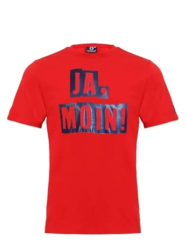 SCHIETWETTER Herren T-Shirt Ja Moin, Männer Oberteil, Kurzarm Basic, Rundhals, 100% Baumwolle, luftig