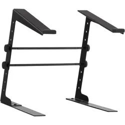 Pronomic LS-110 Laptop Stand mit Klammern - Laptop-Ständer für DJs und Musiker, 5-fach höhenverstellbar und 3-fach breitenverstellbar, inkl. Klammern zur sicheren Befestigung, sorgt für optimale Luftzirkulation unter dem Notebook.