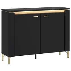 Kommode Norica Goldfarben/Schwarz B: 110,4 cm in gold von QUARTIER