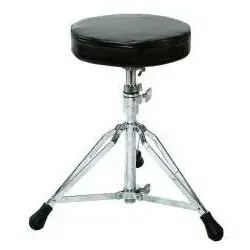 Schlagzeughocker DT 300 - Bügeleisen mit höhenverstellbarem Schlagzeughocker, doppelstrebig und robust für besten Sitzkomfort beim Musizieren.