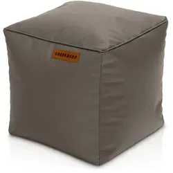 Green Bean Indoor Hocker, Rechteckig 40x40 cm - Multifunktionaler Sitzpouf aus pflegeleichtem Kunstleder – ideal als Fußhocker oder zusätzlicher Sitzplatz für Wohnzimmer und Büro.