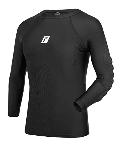 Reusch Torwarttrikot Compression Soft Padded TW-Shirt schwarz L - Wintersport-Bekleidung mit atmungsaktiven Eigenschaften, ideal für Torhüter, bietet optimalen Schutz und Flexibilität.