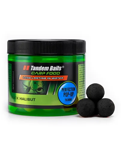 Carp Food Perfection Pop-Up 16mm / 70g Schwarzer Heilbutt