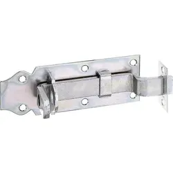 Schlossriegel gekröpft,mit be- festigter Schlaufe, 120x22mm, galvanisch verzinkt, dickschichtpassiviert