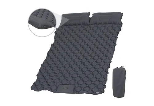 Puluomis Isomatte Camping Selbstaufblasend 190x120x5cm, mit Fußpresse Pumpe