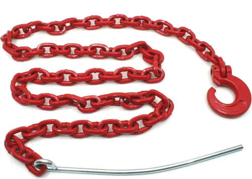 Joma-Tech Chokerkette vierkant 8mm mit Nadel und Schlinghaken 3m - Sonstige Werkzeuge, ideal zum Befestigen und Bewegen von liegenden Baumstämmen, mit einer hohen Bruchlast von 9.000 daN für maximale Sicherheit.