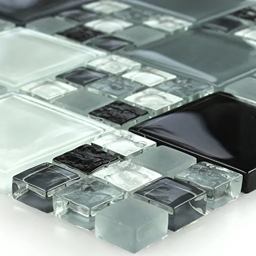 Wand- & Deckenfliesen Schwarz von Mosafil