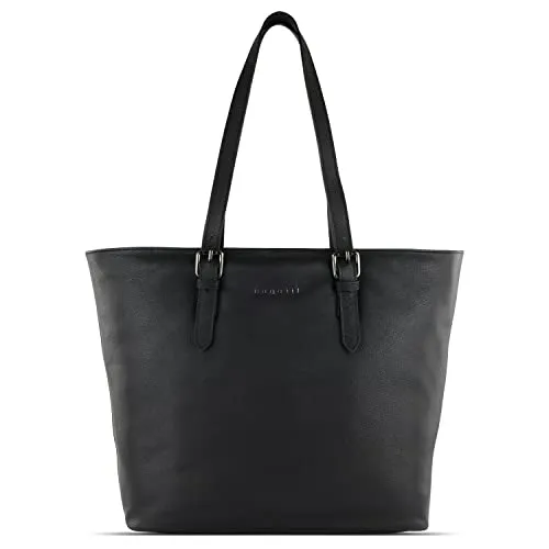 bugatti Bella Shopper aus Leder - Damen-Shopper mit Laptopfach für 13