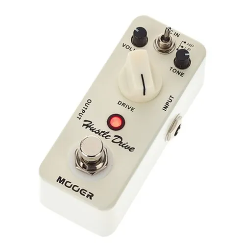 Mooer Drive Distortion Pedal - Gitarren-Effektgerät für kraftvollen Sound, leicht und kompakt, ideal für kreative Musiker und Live-Auftritte.
