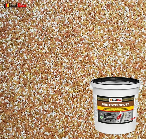 Buntsteinputz Mosaikputz BP 40 (braun, weiss, gelb) 20 kg Absolute ProfiQualität