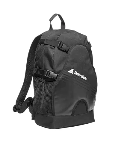 ROLLERBLADE BACKPACK LT 20 ECO Rucksack 2025 schwarz - Stylischer Rucksack für Inlineskates, aus 100% Polyester, umweltfreundlich und mit einem Volumen von bis zu 25 L für optimalen Stauraum.