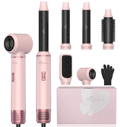 UKLISS 5-in-1-Haarstyler, 1000 W, Rosa-Gold