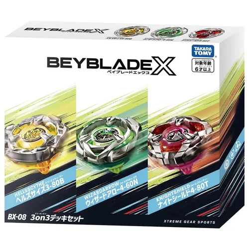 Takara Tomy Beyblade X BX-08 Battle 3on3 Deck Set In Stock