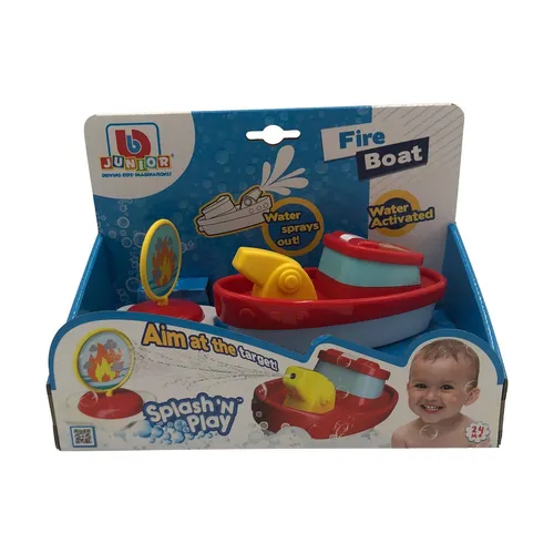 BB Junior Feuerboot mit Spritze & Ziel Fire Boat Wasser Spielzeug Bade Wanne Bad