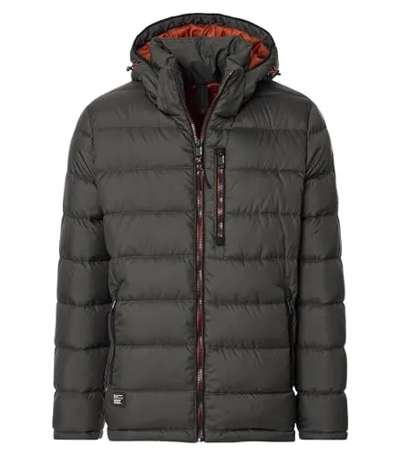 CASAMODA Langjacke uni – Wetterfeste Outdoorjacke - Diese vielseitige CASAMODA Langjacke bietet wind- und wasserabweisenden Schutz. Die abnehmbare Kapuze und die praktische Brusttasche machen sie ideal für Freizeit, Reisen und Wanderungen.