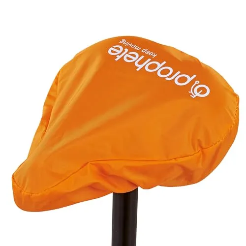 Prophete Wasserabweisende Satteldecke – Schutz vor Nässe für alle gängigen Fahrradsättel, Universal Sattelüberzug für Fahrrad, Citybike & E-Bike, langlebiger Sattelschutz in neon orange