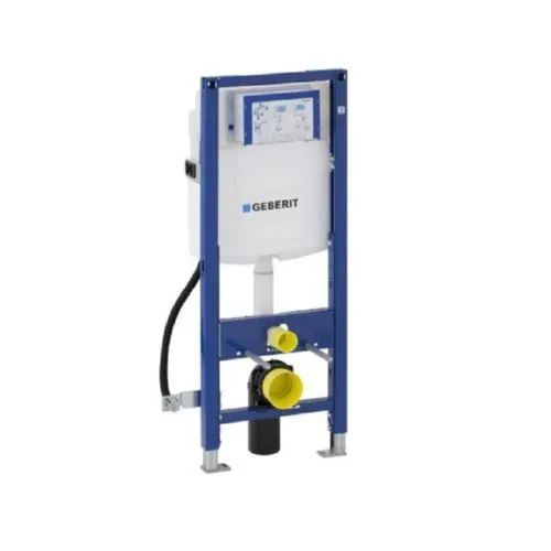 Geberit Duofix WC Element barrierefrei 111350005 - Spülkästen für barrierefreies Bauen, mit höhenverstellbarem WC und selbsttragendem Rahmen für eine einfache Montage.