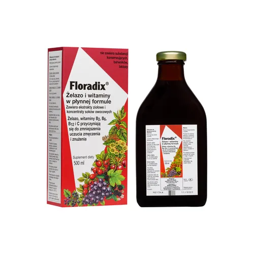 Salus Kräuterblut Floradix mit Eisen – 500 ml