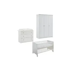 Babyzimmer 3er-Set Thilo, weiß – Hochwertige Babymöbel von Möbel Kraft