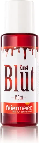 feiermeier Theaterschminke Kunstblut Flasche 150ml, versiegelt - Made in Ger