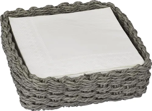 Serviettenhalter Serviettenspender für Papierservietten geflochten Flechtkorb