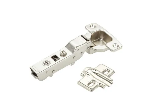 SO-TECH® Möbelbeschlag Topfband Master T48 110° inkl. Kreuzplatte mit Langlochverstellung (1 St), Mittelanschlag 110° mit Dämpfer (Soft-Close), 3D-Verstellung