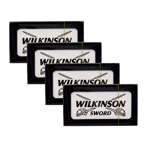 Wilkinson Rasierklingen Double Edge Doppelseitig - Herren Rasierklingen, 20 Klingen für eine gründliche und sanfte Nassrasur, ideal für den perfekten Rasurkomfort.